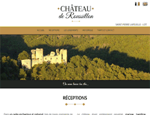 Tablet Screenshot of chateau-de-roussillon.com